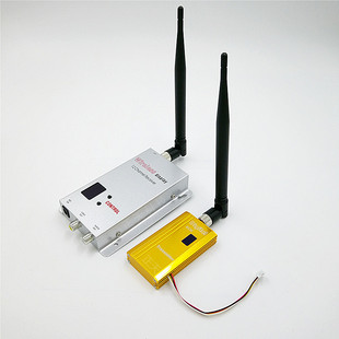 1.2G1.5W无线影音传输器 无线监控 1500MW8频无线发射器接收器套装