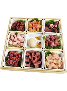 猫咪生骨肉新鲜鹿肉幼猫缅因猫专用冷鲜湿粮熟自制主食猫饭高蛋白