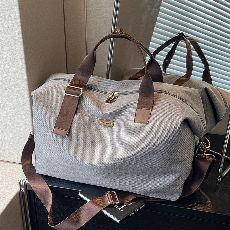 帆布包短途旅行包大容量女轻便行李包手提待产包收纳袋运动健身包