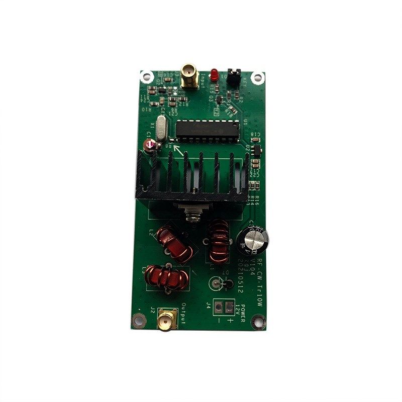 QRP电台CW成品发射机 功率放大器模B式10w 13.56MHz 锂电池供电