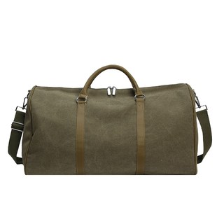 大容量帆布时尚女包短期旅行包轻便行李包手提外出旅游运动健身包