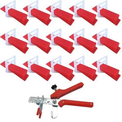 速发401Pcs Tile Leveling System 2mm 300Pcs Clips+100Pcs Wedg