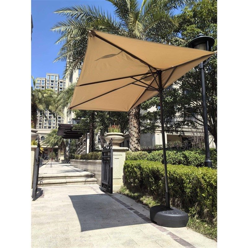 户外靠墙半边伞升降阳台遮阳v伞侧边长方形庭院小伞花园露台太阳,住宅家具,墙壁伞,淘宝优惠券,粉丝福利购,淘宝优惠卷