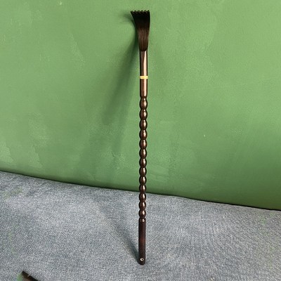 紫光檀创意竹节痒痒挠檀木抓背耙子抓痒器木质家用老头乐乌木挠子