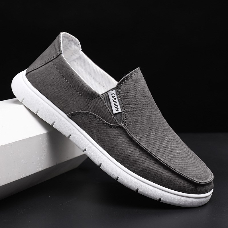 Breathable Canvas Shoes Men Loafers 2020 Spring Summer Casu
