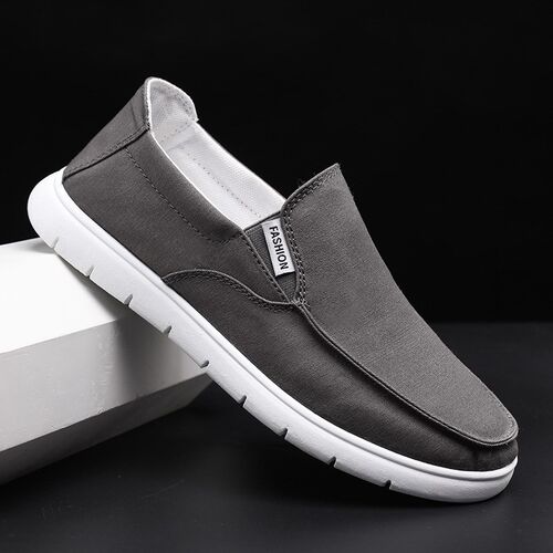 Breathable Canvas Shoes Men Loafers 2020 Spring Summer Casu