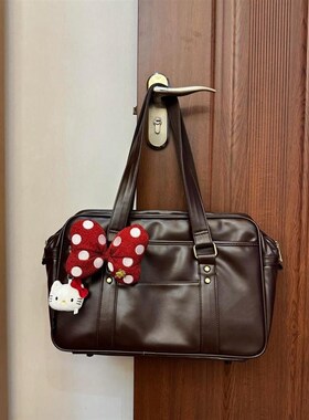 2024新款JK制服包二次元PUz通勤百搭包可爱少女日系学院单肩手提