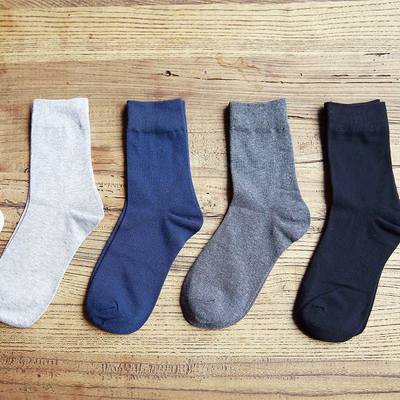 网红man cotton socks male high men sock pure color business