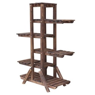 绿萝长藤垂吊室内办公室摆设花架子高款 兰花专用架盆实木涨杆花架