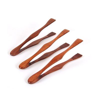 Wooden Tongs Toaster Cooking BBQ Food Bread Tong Kitchen Too
