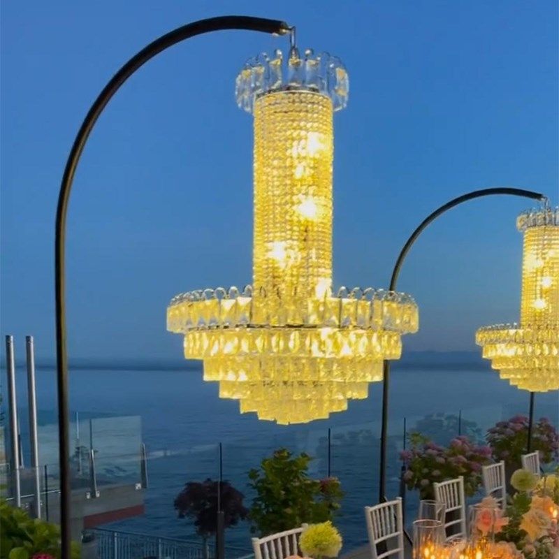 新款婚庆路引灯水晶吊灯婚礼冰条引路灯铁艺架子舞台布置装饰道具,节庆用品/礼品,路引,淘宝优惠券,粉丝福利购,淘宝优惠卷
