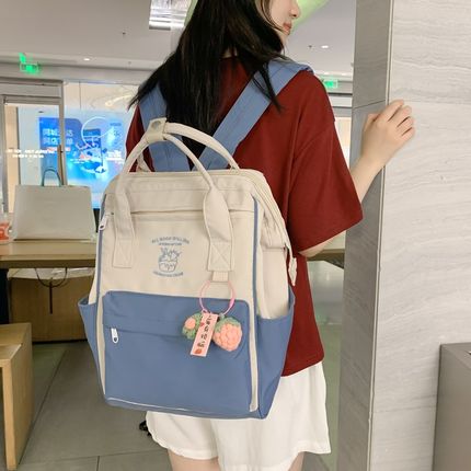 电脑背包女双肩包大学生16寸2023新款高中生笔记本女生大容量书包