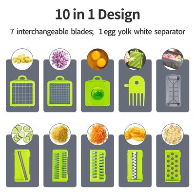 10 in 1 Multifunctional vegetable cFutter shredders slicer w