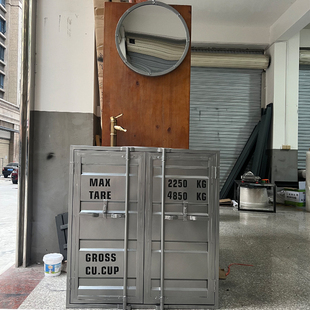 创意集装 酒吧个性 箱复古洗t脸池工业风一体落地彩色商用洗手台盆