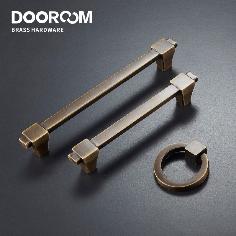 Brass Handles Modern Rural Black Bronze Pulls Wardrobe Dress