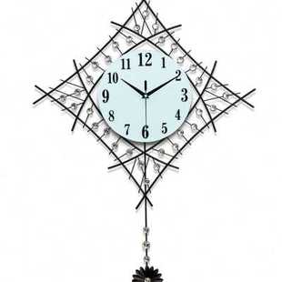钟表挂钟壁式 个性 创p意摇艺钟摆术石英钟大气现代简约欧挂