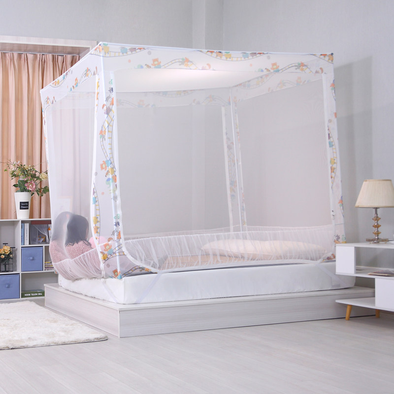 自然风1.5m加厚加密儿童防摔蚊帐1.8m床家用小孩防掉床包底蒙古包,床上用品,蚊帐,淘宝优惠券,粉丝福利购,淘宝优惠卷