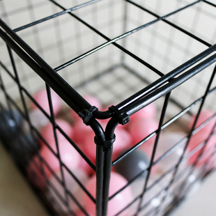 加粗铁艺网格立方体网红婚庆海洋球橱窗装饰白色铁丝网格片展示架