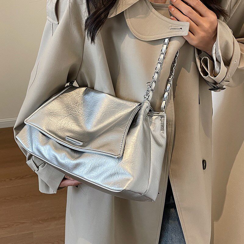 大容量包包女士2024新款流行高级感单肩包夏季百搭通勤链条斜挎包