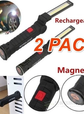 5 Mode COB Flashlight Torch Usb Rechargeable Magnet Work Lig