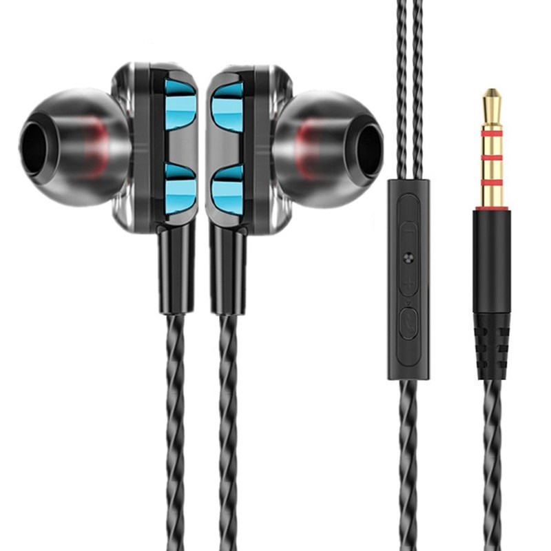 速发Double Action In Ear Wired Earphones Fever Level Hifi Hi