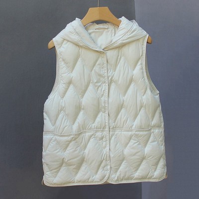 配大衣内搭打底内胆内穿背心轻薄款连帽羽绒服马甲外套叠穿女外穿