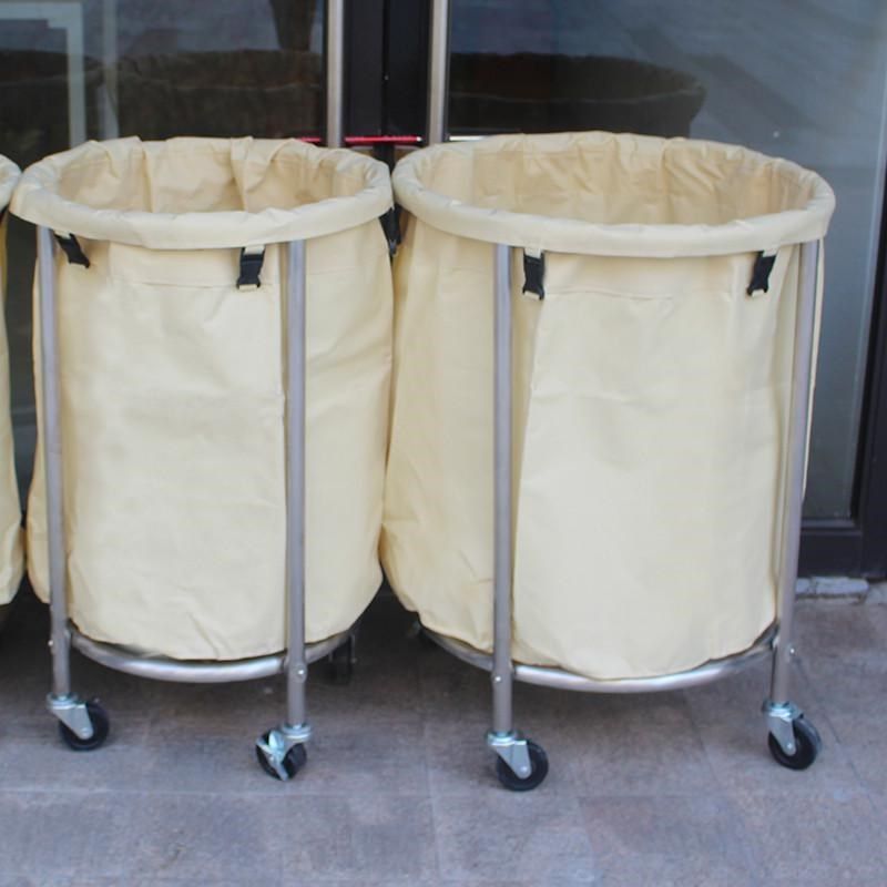 圆形酒店布草车客房服务车不锈钢手推车宾馆保洁车脏洗衣房收纳车,商业/办公家具,平板手推车/工具车/爬楼机,淘宝优惠券,粉丝福利购,淘宝优惠卷