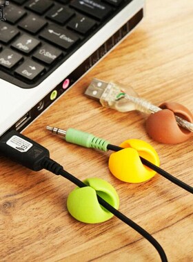 10Pcs/lot Cable  Desk Organiser Wire Cord Lead Holder Organi