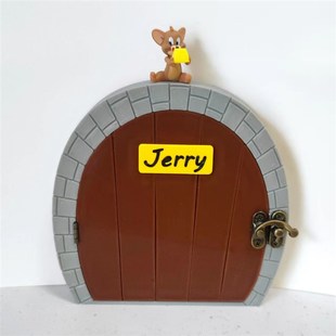 包邮 饰面板带灯免钉 猫和老鼠门洞杰瑞开关贴插座装