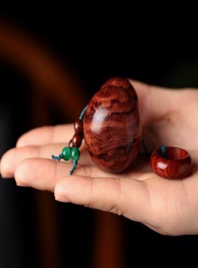 老拗花梨c葫芦木雕复古装饰汽车挂件送礼吊坠情侣男士日常工艺品