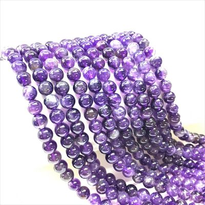 新品推荐Natural purple Amethyst Round Bead Wholesale 4/6/8/1