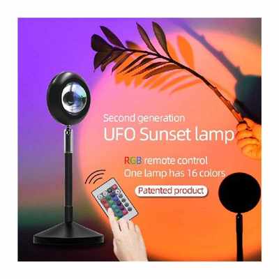 新品USB RGB Sunset Projection Lamp LED Night Light Remote