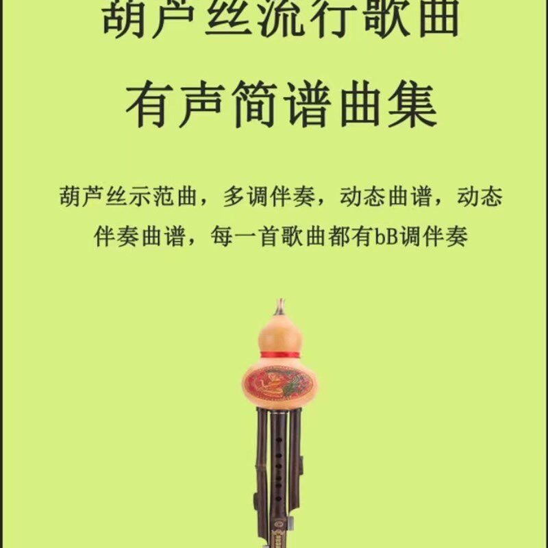工厂销葫芦丝流行歌曲Q有声简谱曲集