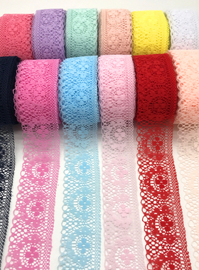 热销10yards/lot 35mm Lace Ribbon Bilateral Handicrafts Embro