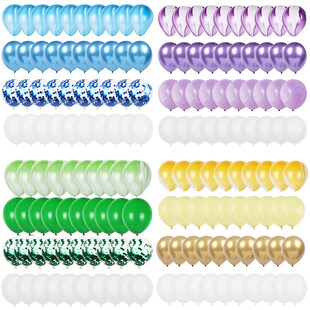 40pcs Agate balloon Latex metal ballons set Girl boy birthd