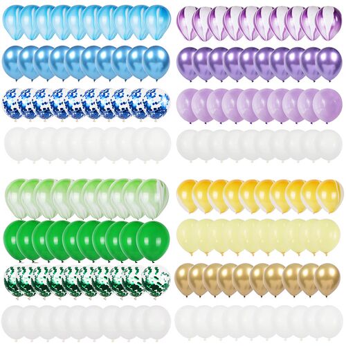 40pcs Agate balloon Latex metal ballons set Girl boy birthd