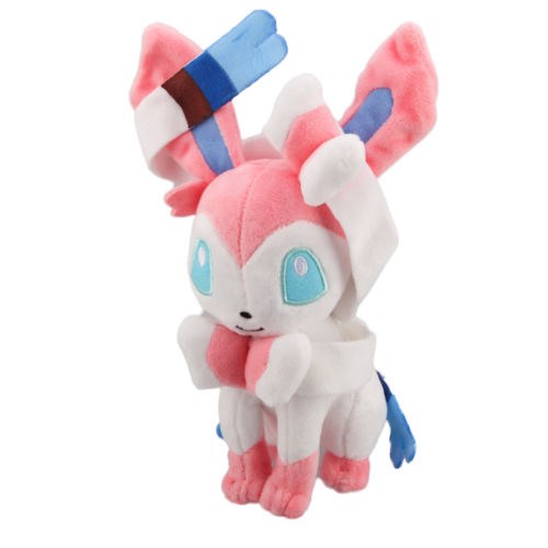 1 Piece Eevee Sitting Sylveon Plush Doll Toys Stuffed Anima