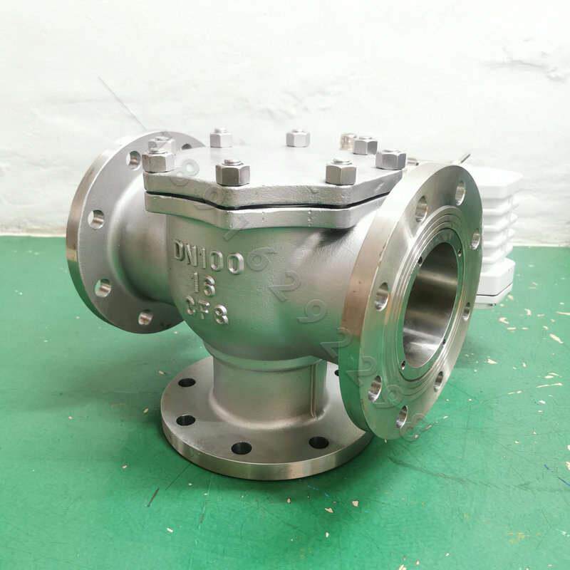 厂家电动三通球阀dn50瓦斯蒸汽水z锅炉lt型切换切断分流调节阀q94