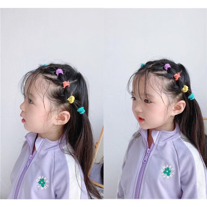 毛绒高弹儿童扎头发发圈 韩版不A伤发宝宝头绳 女童小皮筋头饰发