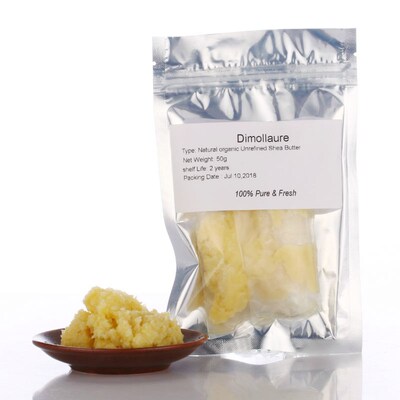 Dimollaure 50g 500g Organic Shea Butter Unrefined Skin Care