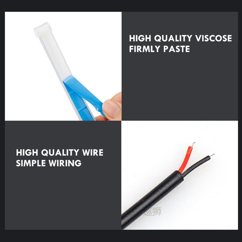 4Pcs Car Door Decoration Light Strips Car Styling Strobe Fla 饰品/流行首饰/时尚饰品新 其他DIY饰品配件 原图主图