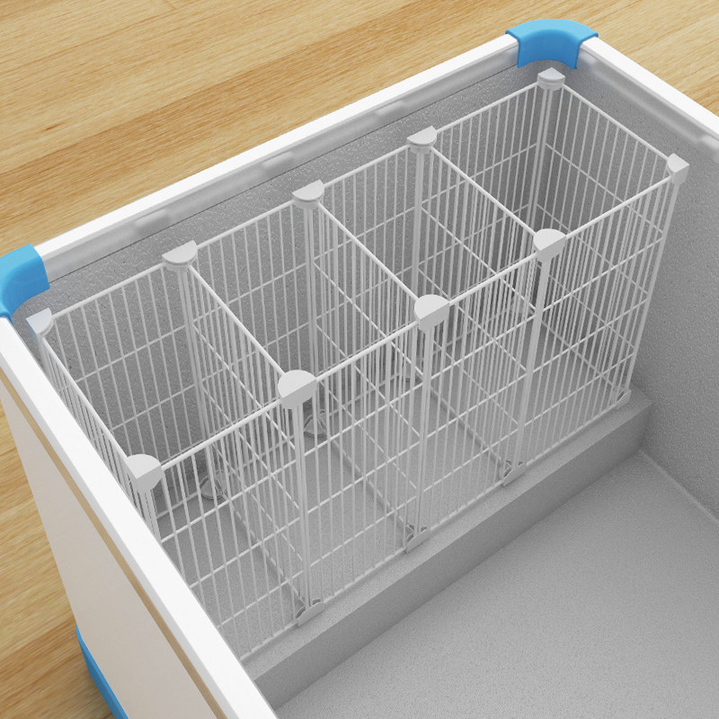 冰柜内置物筐专用分隔加密t隔断分格网台阶收纳分割神器冷冻分隔