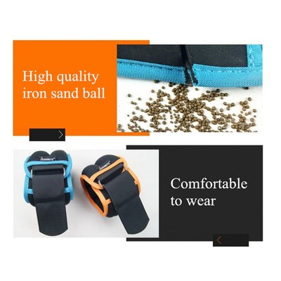 1kg/pair Adjustable Wrist Ankle Weights Iron Sand Bag Weight