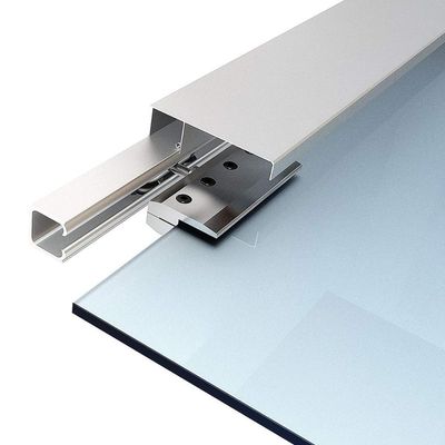 速发4.9FT/6FT/6.6FT Aluminium alloy brushed shower glass sli