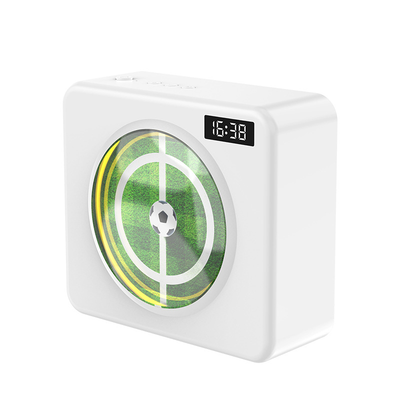 私模新款复古时钟蓝牙音箱家用炫彩发光无线小音箱私人企业礼品