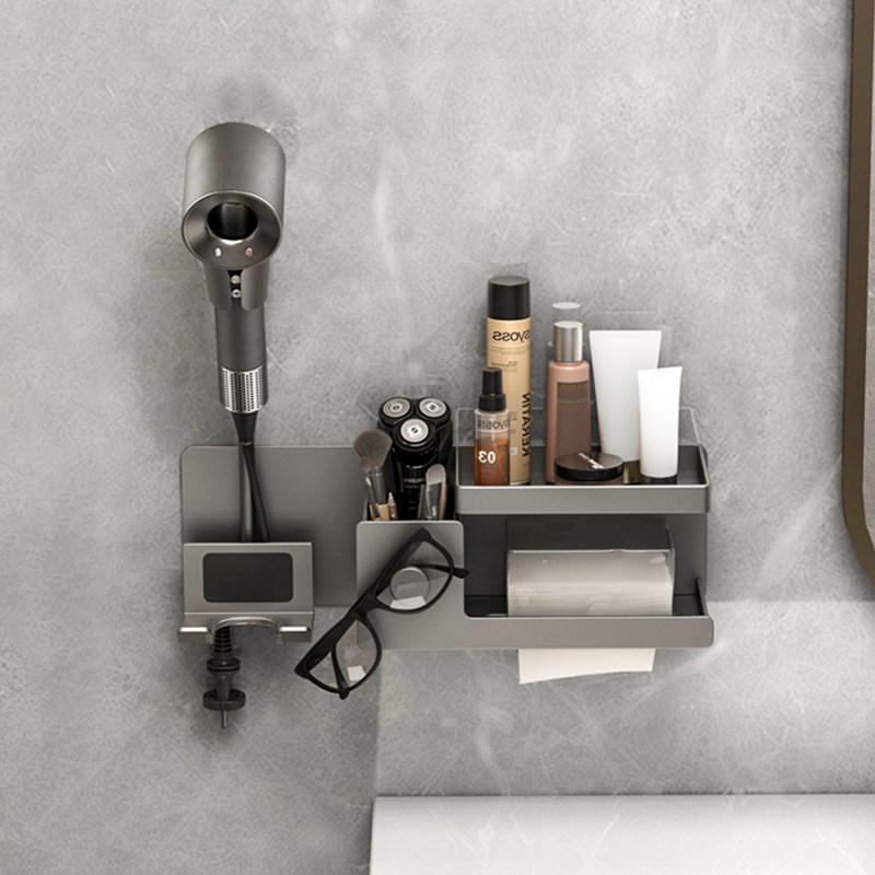 懒人吹风机支架免打孔壁挂式免手拿浴室置物架卫生间风筒收纳架子,家庭/个人清洁工具,吹风机置物架,淘宝优惠券,粉丝福利购,淘宝优惠卷
