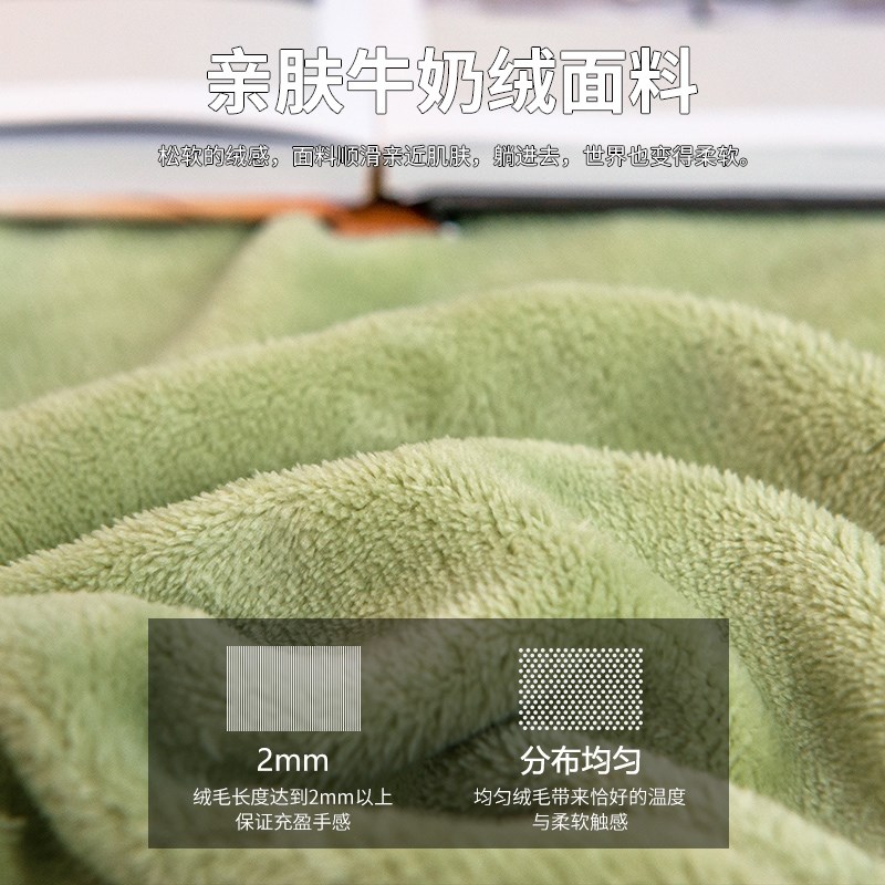 现货牛奶绒床笠单件珊瑚绒床罩加绒床垫套保护罩冬季防滑床单2023