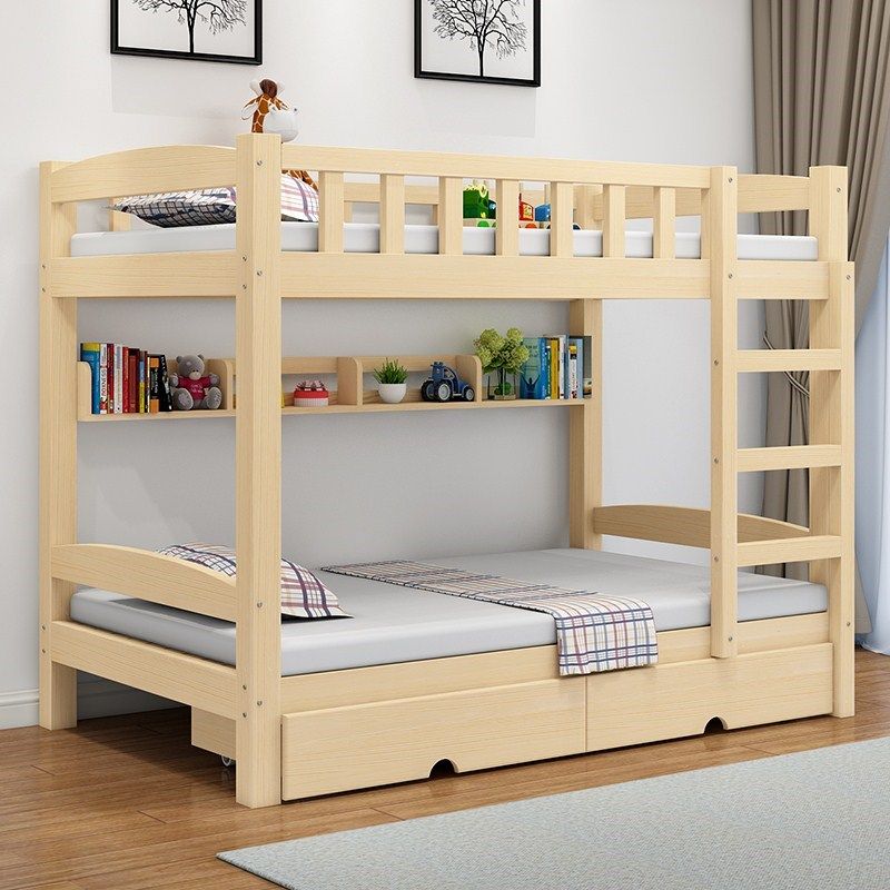 实木儿童床上下铺高低床子母床双层床上下床母子成人床松木宿舍床,住宅家具,高低/子母床,淘宝优惠券,粉丝福利购,淘宝优惠卷