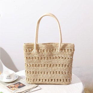 out edition 推荐 hollow straw bag temperament Han one shoulde