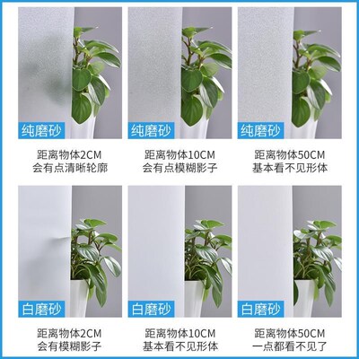 透光不透人玻璃贴膜白磨砂厕所卫生间窗户遮挡膜窗子防窥免胶贴纸